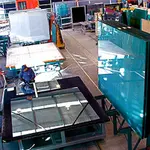 Inside a glass factory client