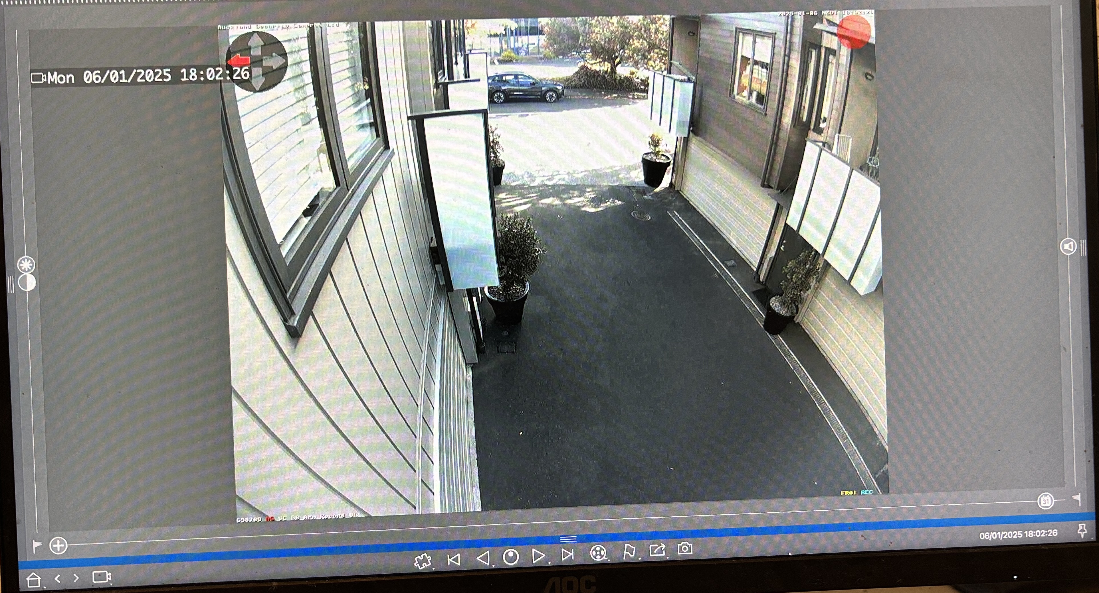 Security camera installed at an Auckland accommodation site Security camera installed at an Auckland accommodation site