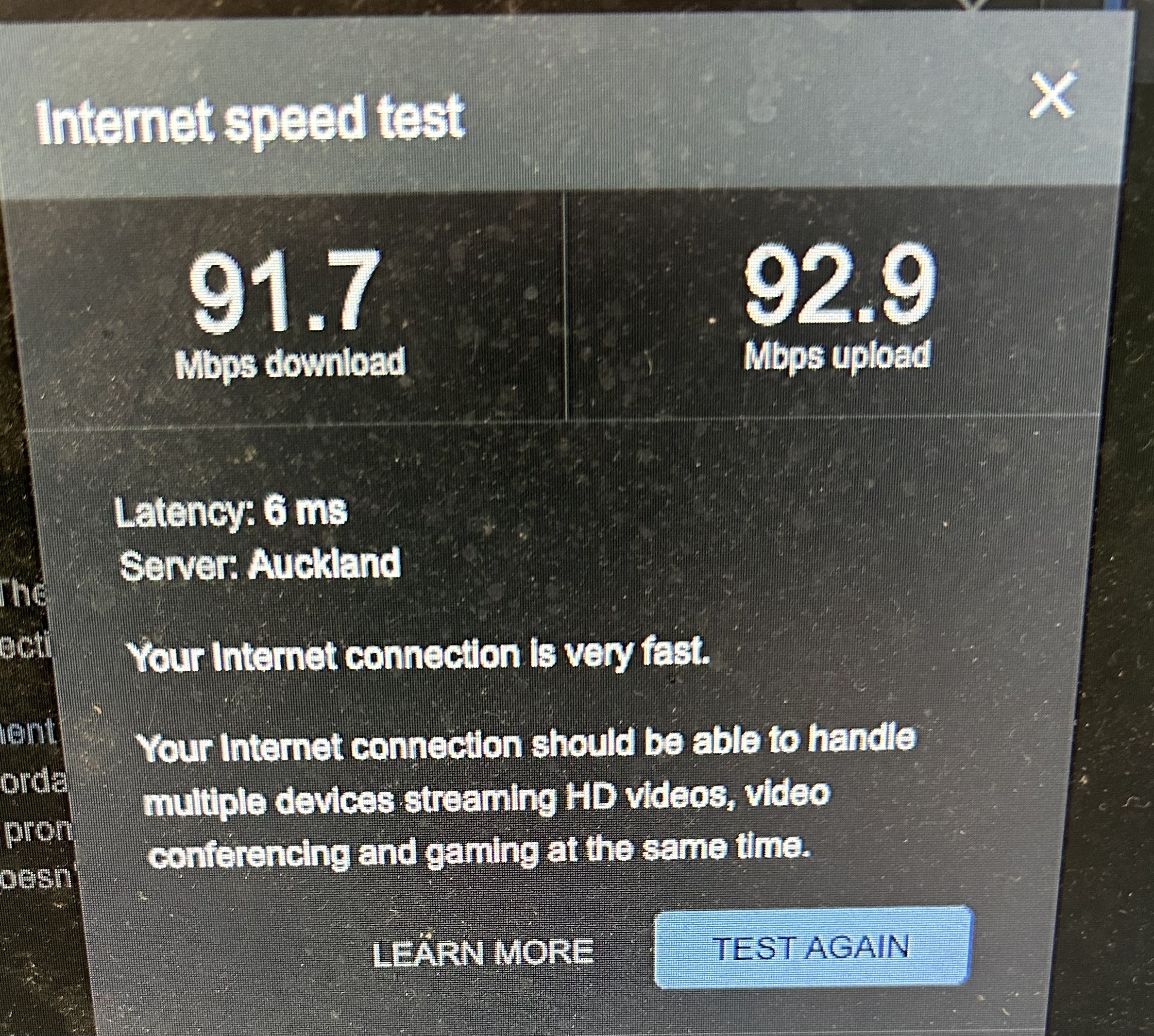 internet speed test on wifi